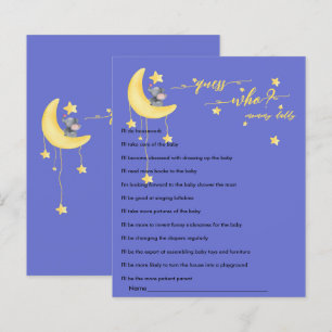 Cute Elephant & Little Butterfly Baby Shower Game