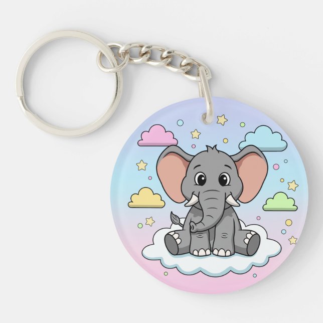 Cute Elephant on Cloud - I'm Ele-Fun-t Pun (Devant)