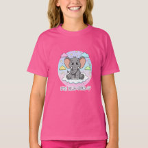 Cute Elephant on Cloud - I'm Ele-Fun-t Pun