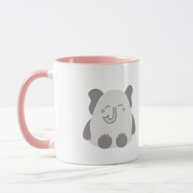Cute elephant personalized mug (Left)
