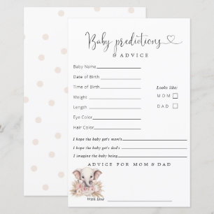 Cute Elephant Pink Boho Girl Predictions Advice