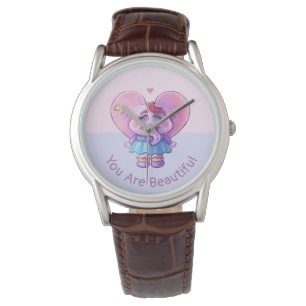 Cute Elephant Saying You Are Beautiful Watch