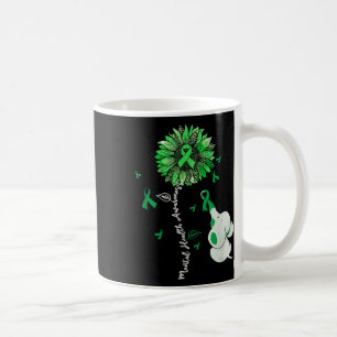 Cute Elephant Sunflower Mental Health Awareness Coffee Mug