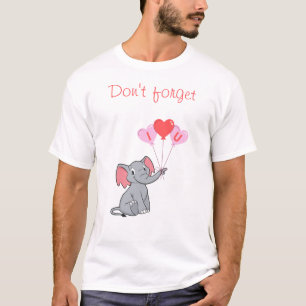 Cute elephant valentine's day  T-Shirt
