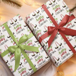 Cute Elf HAVE A HOLLY JOLLY CHRISTMAS Wrapping Paper<br><div class="desc">Fun,  whimsical Christmas holiday giftwrap with the typography design HAVE A HOLLY JOLLY CHRISTMAS with cute elf legs in red and green against a white background. Contact the designer via Zazzle Chat or makeitaboutyoustore@gmail.com if you'd like this design modified,  on another product or would like coordinating items.</div>