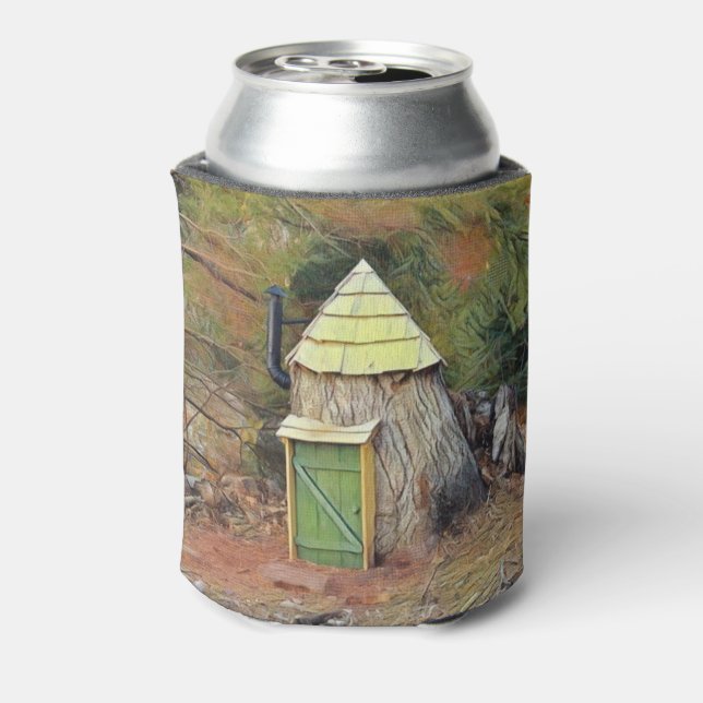 Cute Elf House Can Cooler (Can Back)