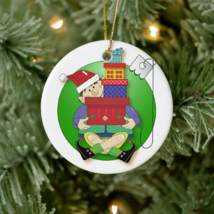Cute Elf Personalizable Ornament