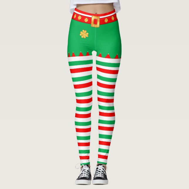 Cute elf striped leggings (Front)
