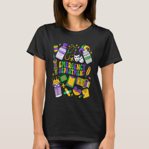 Cute Emergency Department Mardi Gras Emergency Roo T-Shirt