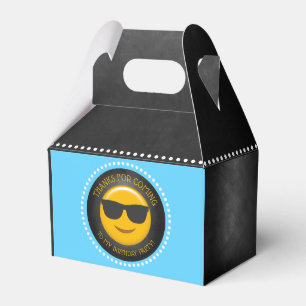 Cute Emoji Birthday Party Favor Box