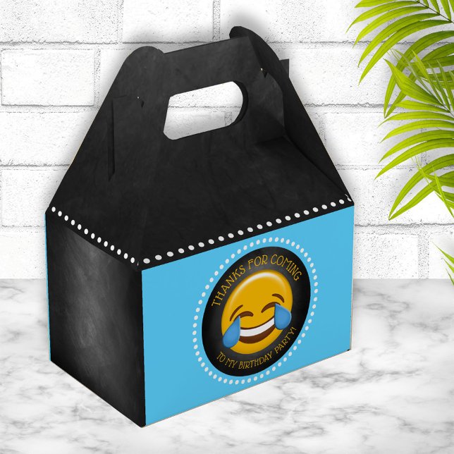 Cute Emoji Birthday Party Favor Box (Creator Uploaded)