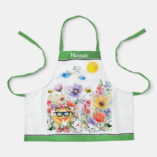 Cute Emoji Character  Apron