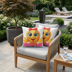 Cute Emoji Pillow – Kawaii Smile Face Home Decor