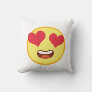 Cute Emoji Throw Pillow
