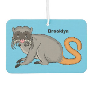 Cute Emperor Tamarin illustration cartoon Air Freshener