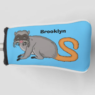 Cute Emperor Tamarin illustration cartoon Golf Head Cover