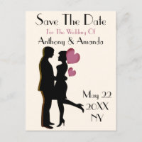 Cute Engagement & Save the Date Postcard