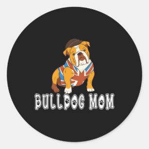 Cute English Bulldog Anatomy Dog 1 Classic Round Sticker