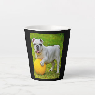 Cute English Bulldog Basketball Bulldog Lover Gift Latte Mug