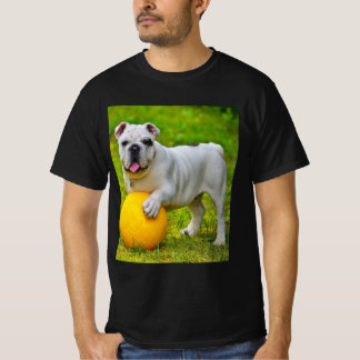 Cute English Bulldog Basketball Bulldog Lover Gift T-Shirt