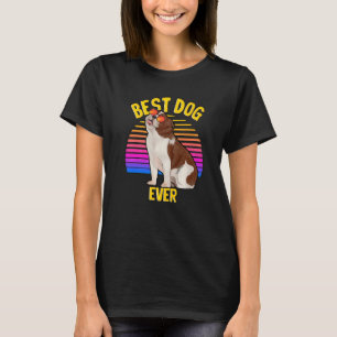 Cute English Bulldog Best Dog Puppy  Retro T-Shirt