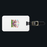 Cute English Bulldog Dog & Bunny Ears Eggs Happy E Luggage Tag<br><div class="desc">Cute English Bulldog Dog & Bunny Ears Eggs Happy Easter Day T-Shirt for Men Women Girls Kids</div>