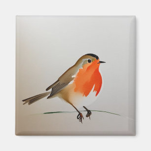 Cute English robin Magnet