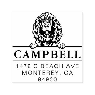 Cute English Springer Spaniel Custom Dog Address Self-inking Stamp