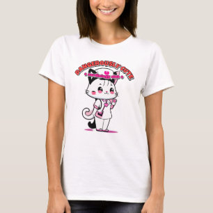 Cute Enough To Stop A Heart - Cute Nurse Cat T-Shirt