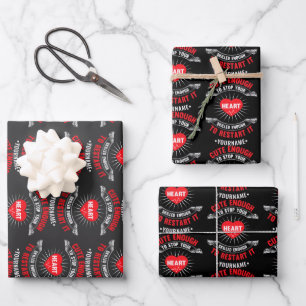 Cute Enough to Stop Your Heart Skilled Enough to Wrapping Paper Sheet