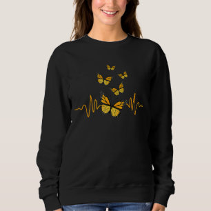 Cute Entomology Butterflies Monarch Butterfly Men Sweatshirt