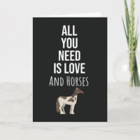 Cute Equine Cards Horse Equestrian Pony Animal