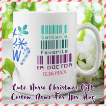 Cute ER Doctor Christmas Gift Custom Name For Her