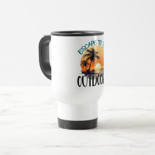 Cute Escape to the Outdoors Travel Sunset Coffee Mug