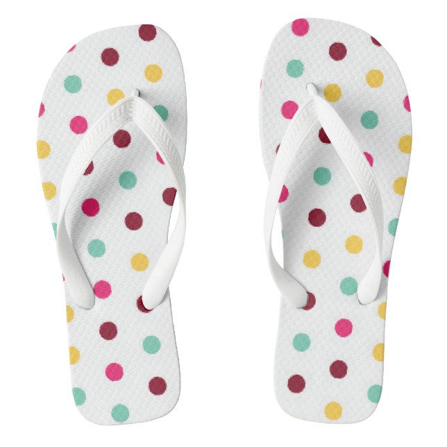 Cute et classique Pastel Polkadotted tongs flops (Semelle)