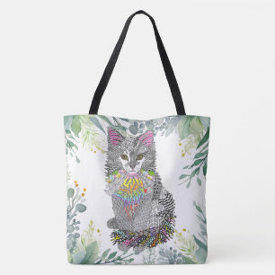Cute et coloré Chat Kitten Sac fourre-tout