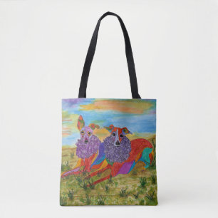 Cute et coloré Sac fourre-tout italien Greyhound