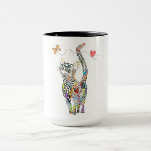Cute et colorée chatte Mug