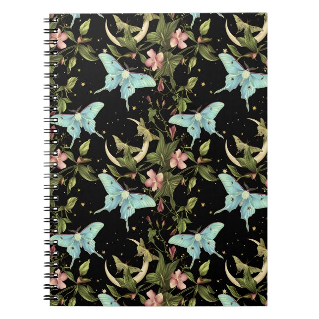 Cute Ethereal Witchen Moth Moon Carnet (Devant)