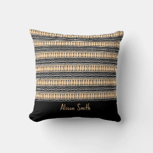 Cute Ethnic Pattern, African Art  Throw Pillow