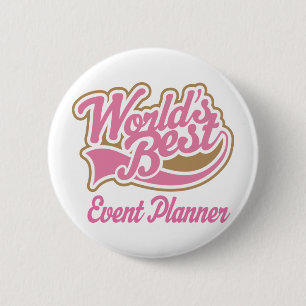 Cute Event Planner 2 Inch Round Button