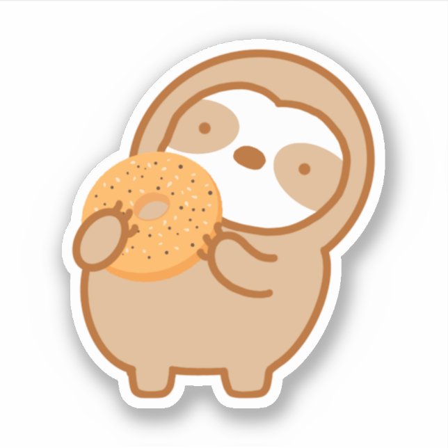 Cute Everything Bagel Sloth (Front)