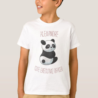 Cute Executive Officer, Cute Panda for Kids T-Shirt