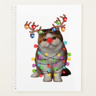 Cute Exotic Shorthair Cat Funny Xmas Holiday Gift Planner