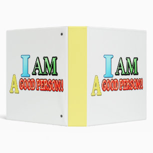Cute Expression Design "GOOD PERSON" Buy NOW Binder