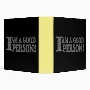 Cute Expression Design "GOOD PERSON". Buy Now Binder
