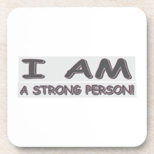 Cute Expression Design STRONG PERSON" Buy Coaster