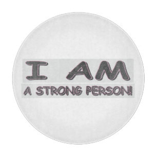 Cute Expression Design STRONG PERSON" Buy Cutting Board