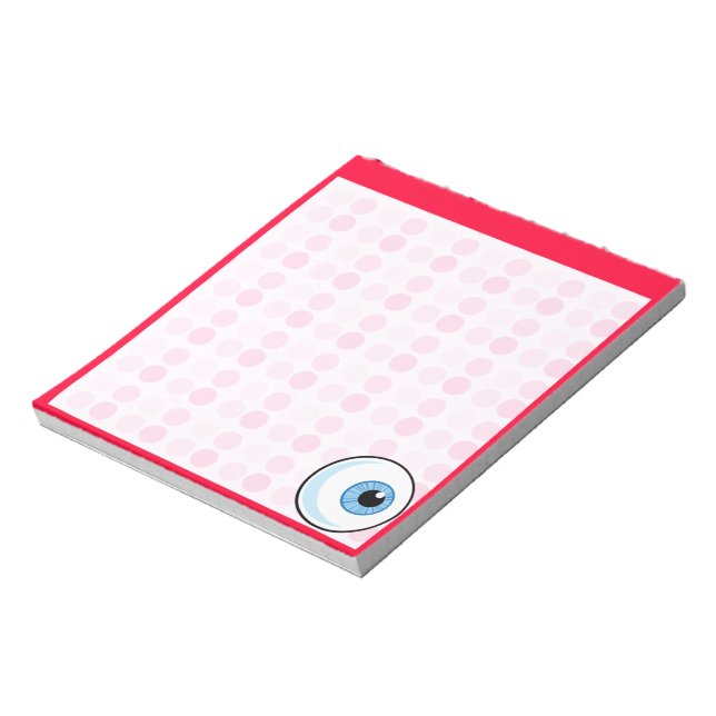 Cute Eyeball Notepad (Rotated)