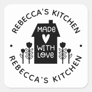 Cute Fabriqué Avec Étiquette De Cuisson Amoureux